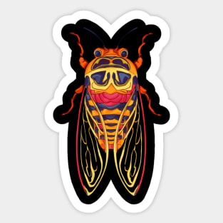 Cicada Fest 2024 Broods XIX XIII Cicada Entomology Lover Sticker